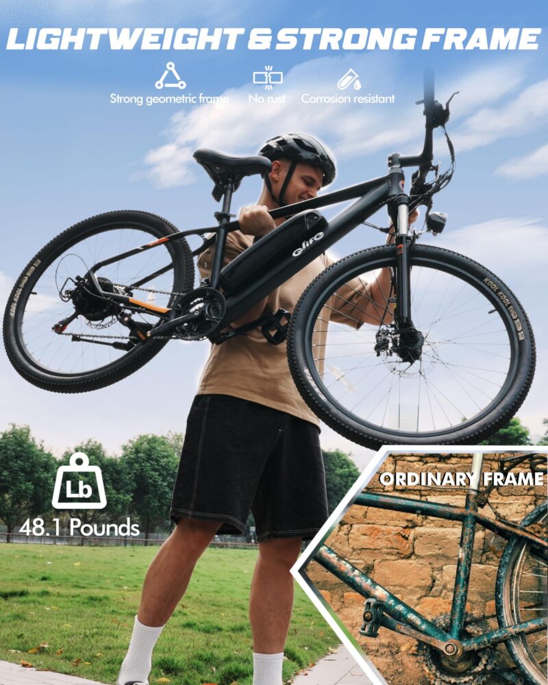 Racer Electric Bike for Adults - 21-Speed Mountain Lightweight Ebike with Peak 750W 22MPH Brushless Motor, 375Wh Removable Battery, 26X2.1 Tire Step Over E-MTB, Up to 40 Miles - Image 35