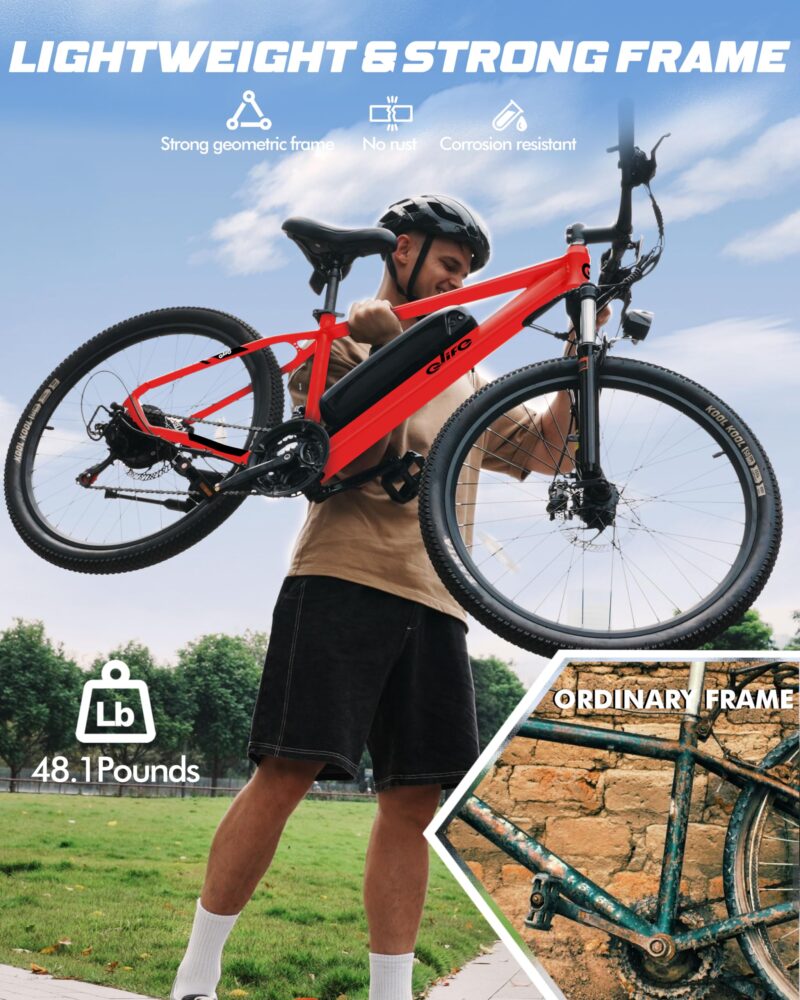 Racer Electric Bike for Adults - 21-Speed Mountain Lightweight Ebike with Peak 750W 22MPH Brushless Motor, 375Wh Removable Battery, 26X2.1 Tire Step Over E-MTB, Up to 40 Miles - Image 51