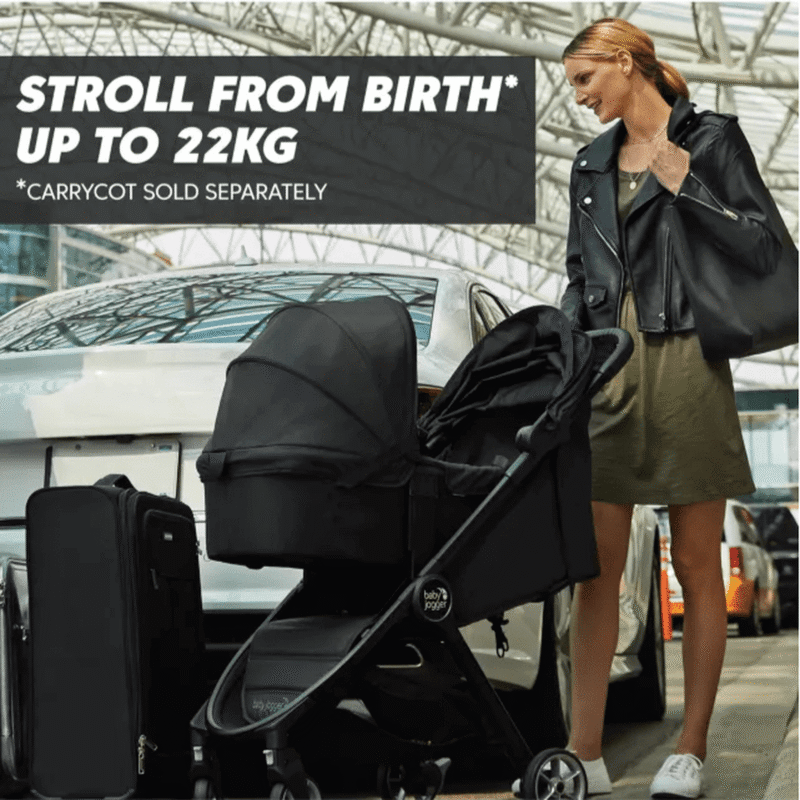 Baby Jogger City Tour 2 Single Compact Stroller Foldable Pushchair Shadow Grey